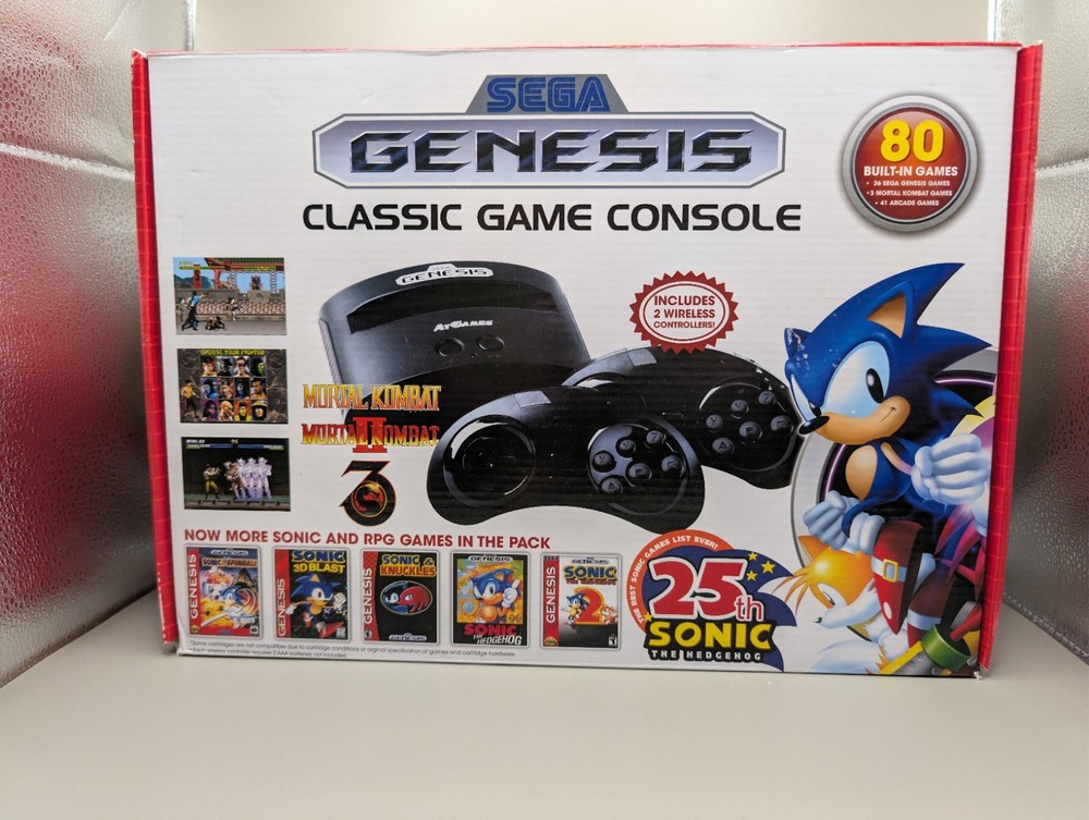 Sega Genesis Classic Console | 80 Built-In Games | 2 Wireless Controllers TESTED