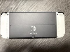 Nintendo Switch White OLED Console with Base Accessories