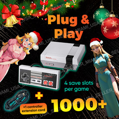 Nintendo NES Mini Classic Edition HDMI Console Games 1000 + Free Extension Cord