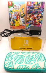 ARunk Nintendo Switch Lite Yellow 512GB Bundle Mario Kart 8 Detective Pikachu JP