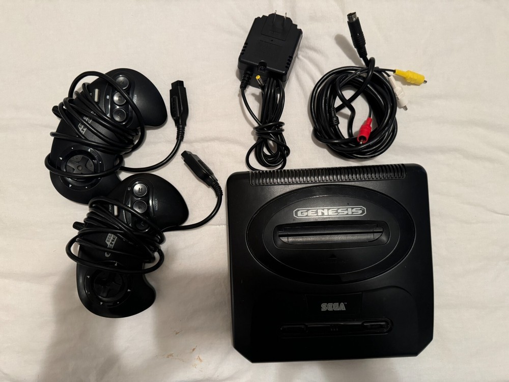 sega genesis console model 2 bundle (rare games)