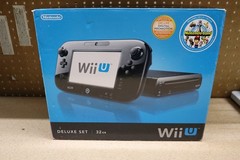 Nintendo Wii U Console 32GB Deluxe Set Black HDMI NintendoLand NEW NIB