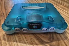 Nintendo N64 Funtastic Clear Blue Japanese Console Region Free TESTED US Seller