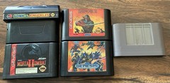 Sega Genesis Console w/ Controllers & 13 Game Lot TESTED! Shinobi 3 MK Sonic WWF