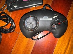 Sega Genesis Model 1601 Console Tested Works Two Controllers NO Power cord