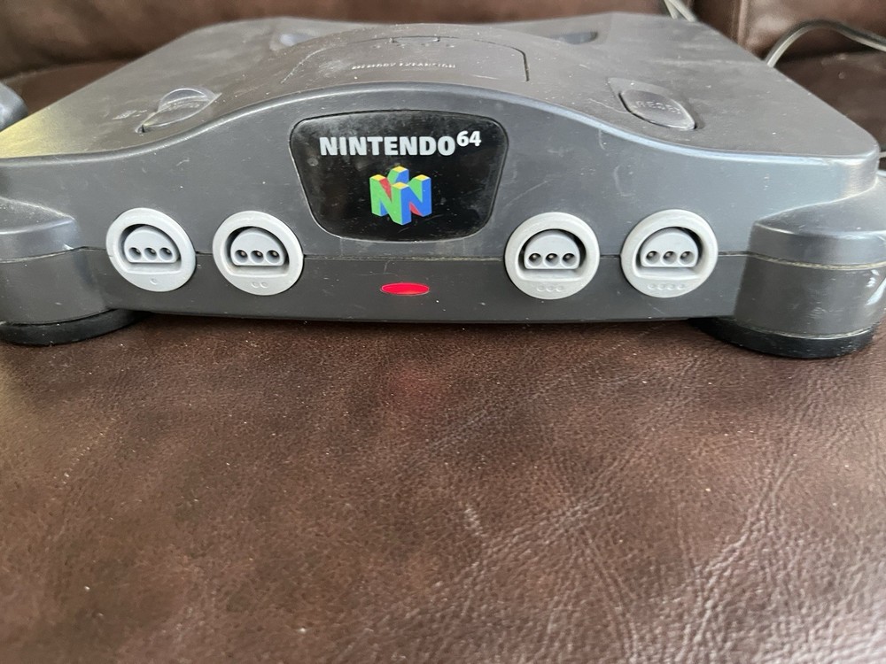 Nintendo 64 Home Console Gray Component RCA Multiplayer Reset Button
