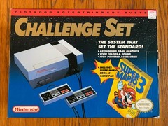 Nintendo NES Challenge Set console system 100% complete in box with protector