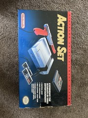 NES Nintendo System Action Set Bundle Complete w/Box NES-001
