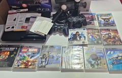 Sony PlayStation 3 PS3 CECH-3001B Console Move Motion Bundle + Box Games + More