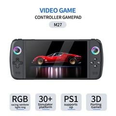 7″ M27 large screen handheld game console connected to TV for home use 64/128GB