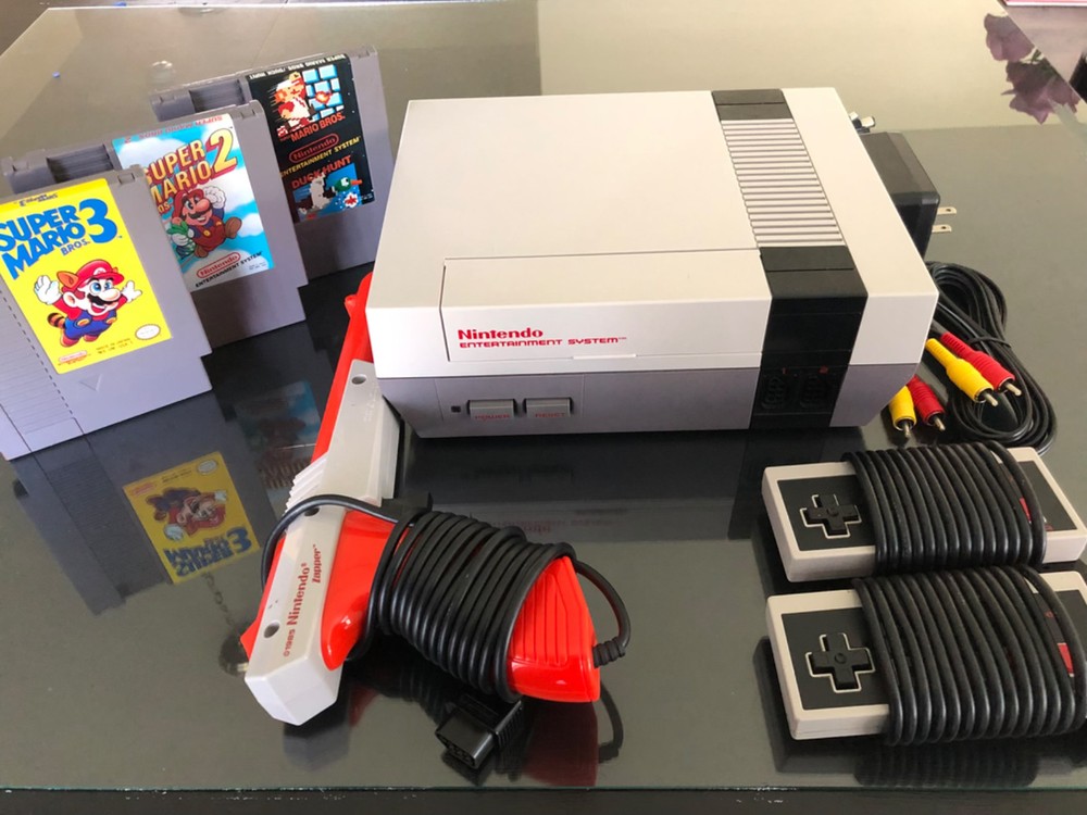 NINTENDO NES Console System Bundle Games Super Mario 1 2 3 SHIPS SAME DAY