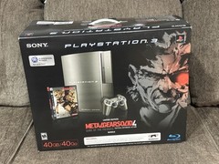 RARE Metal Gear Solid 4 PS3 Console Gunmetal Gray Konami Exclusive Limited Boxed
