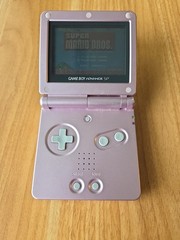 Nintendo Gameboy Advance SP Handheld System Console Pearl Pink (AGS-001) Tested