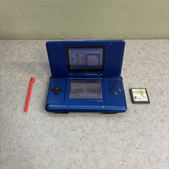Broken Nintendo DS Handheld Game Console NTR-001 For Parts BROKEN With Game