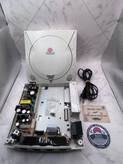 Sega Dreamcast VA1 OEM Case No GD-ROM ODE-Ready Battery Mod Power Socket Fuse