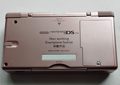 Rare 2008 Nintendo DS Lite Metallic Rose, Mock display unit