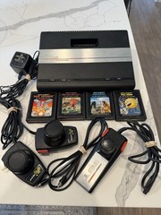 Atari 7800 ProSystem 1986 Console Bundle Controller AS IS Parts READ!!