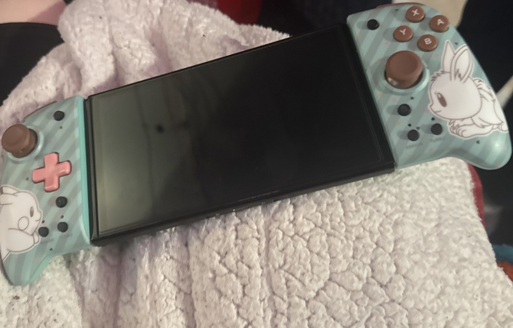 Nintendo Switch OLED Model Handheld Console – 64GB – White With Sd Card And Dock