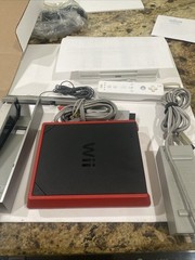 Nintendo Wii Mini Red Console RVL-201 + 3 Mystery Games!