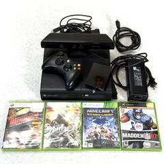 Xbox 360 E Console Kinect Bundle w/ Wireless Controller Games Cords 250gb Tested