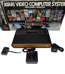 Atari 2600 (CX-2600A) Computer System w/Original Box Matching # Working See PICS