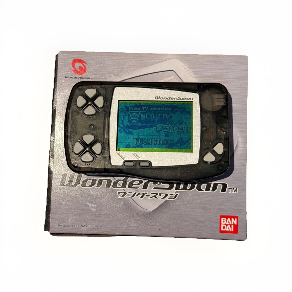 Wonderswan Console CIB – Skeleton Black Complete in Box w/ Manuals
