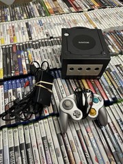 Nintendo Gamecube Black Console DOL-101 & Controller Silver