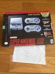Authentic SNES Super Nintendo Classic Mini Super Entertainment System 21 Games