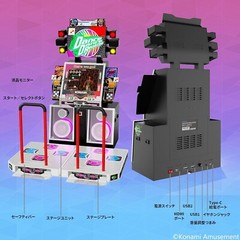 KONAMI licensed DanceDanceRevolution Classic Mini Mini Dance Game Machine 5in.