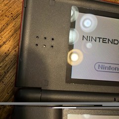 Nintendo DS Lite Crimson Red & Black Handheld Console USG-001