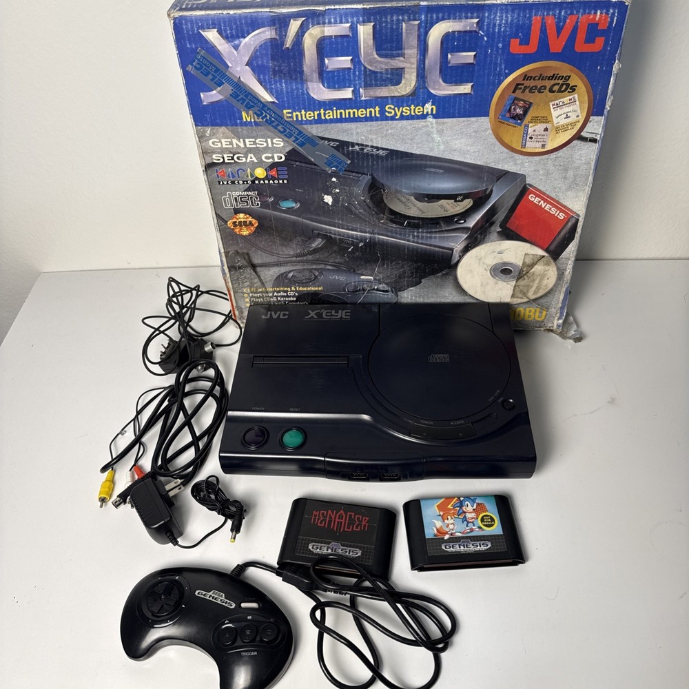 JVC X’Eye Console Bundle w/ Box Controller Games Tested Read Description