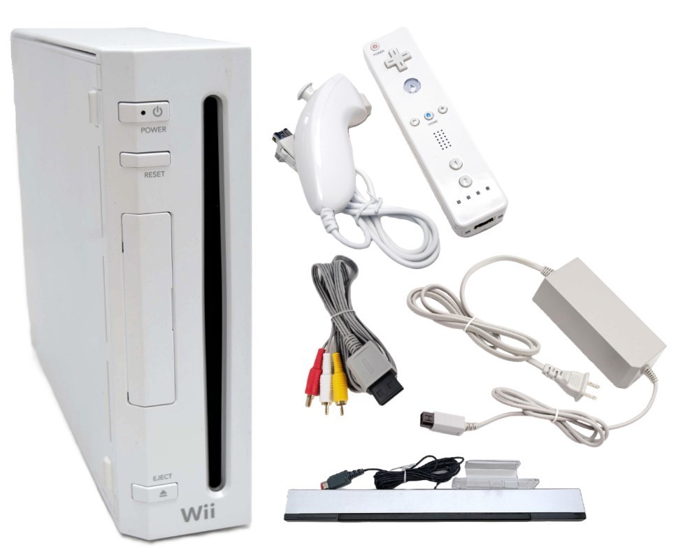 Nintendo Wii Console Bundle **CHOOSE** Black White System + Controllers + Game