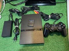 Sony PlayStation 2 Slim Console SCPH-77001 W/ Controller, Cables, 8MB Card, Game