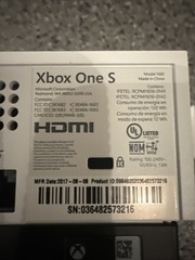 Microsoft Xbox One S – White Console & Controller + Cords – Tested + 2 Games