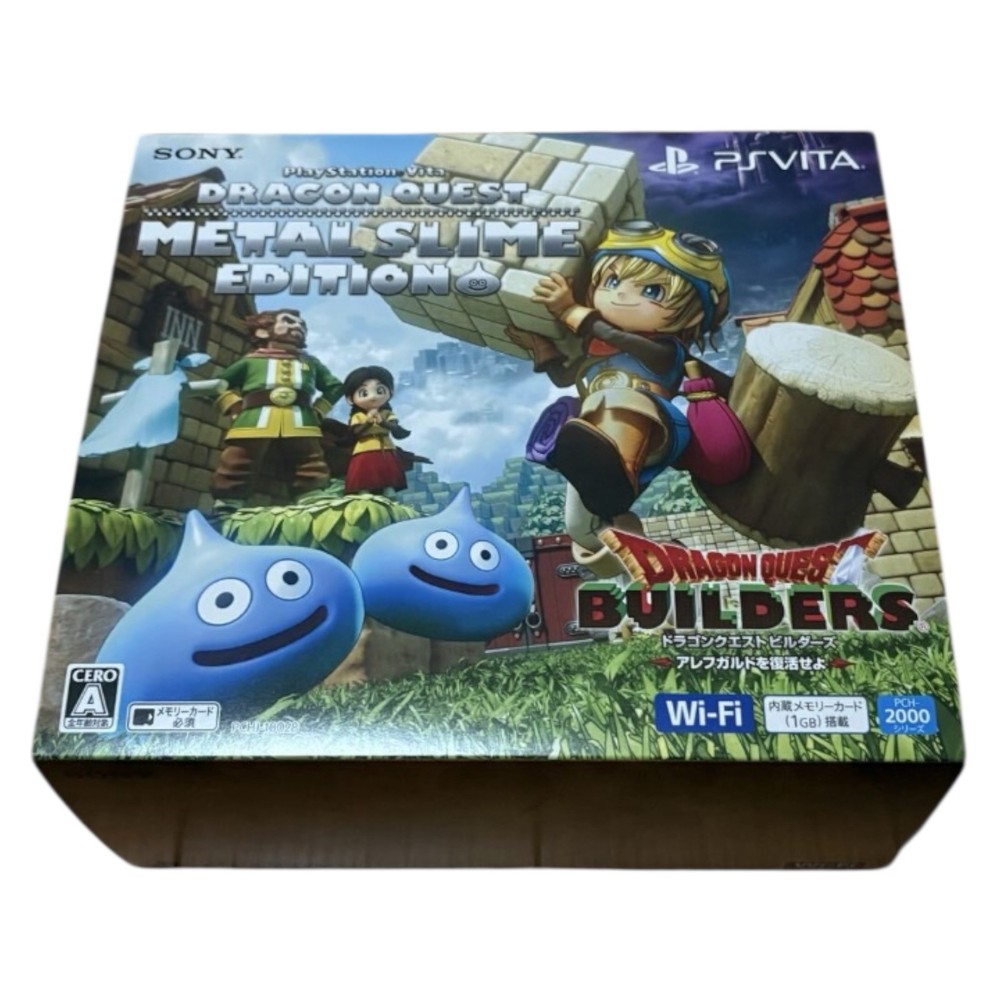 PSVITA Console Dragon Quest Metal Slime Edition PCHJ-10028 With 8gb Memory Card