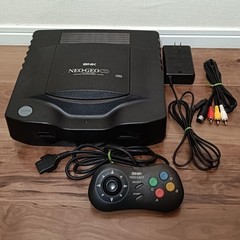 SNK NEOGEO CD Top Loading Console Controller AV Cable AC Adapter Japan Tested