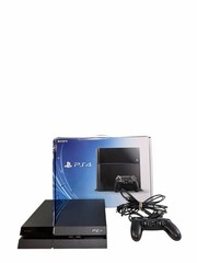 Sony PlayStation 4 500GB Jet Black Console with Original Box Controller & Cables