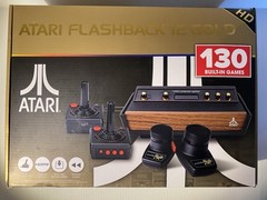 Atari Flashback 12 Gold HDMI Console 130 Classic Games w/ Pedals AR3080B