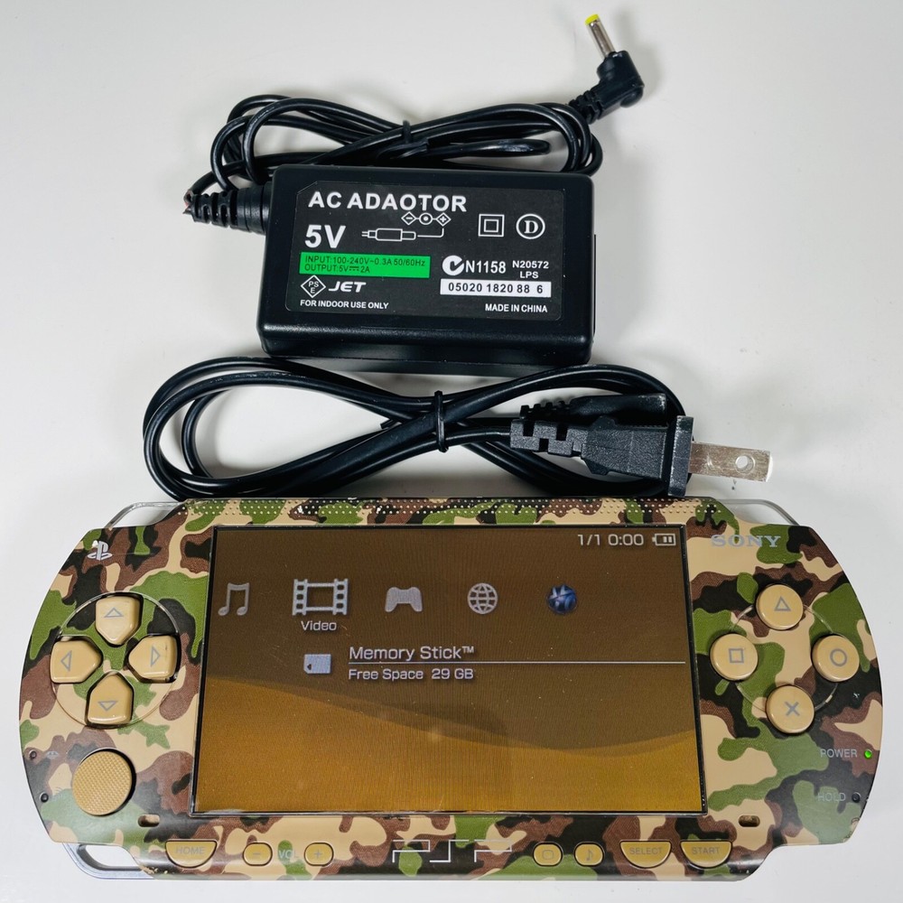 Sony PSP-1000 Metal Gear Solid Console (Camo) – 1 Year Warranty – USA Seller