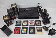 Atari 2600 Darth Vader Console Bundle TESTED – 33 Games –3 Controllers– COMPLETE