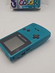 Nintendo Game Boy Color Handheld Game Console (Teal With Box And Inserts Tested)