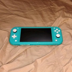 Nintendo Switch Lite Turquoise Handheld System w/ Power Adapter Charger