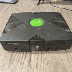 Microsoft Xbox Original Console DVD Playback Black/Green Parts Or Repair Only