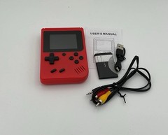 Game Box Plus- Hand Held Game System, Rechargeable Battery, Red Multiple Games