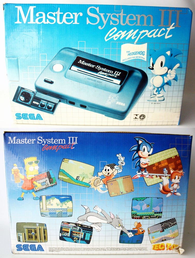 RARE VINTAGE 1992 SEGA MASTER SYSTEM III COMPACT CONSOLE SONIC TEC TOY NEW NOS !