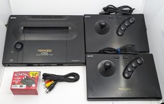 Neo Geo AES Console NEO-0 SNK Joystick 2 Controller AC Adapter Tested Japan