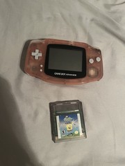 Nintendo Game Boy Advance Handheld System – Fuchsia Pink + SpongeBob Game-TESTED