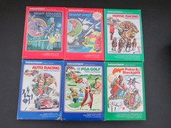 INTELLIVISION MATTEL Console Vintage + 6 Complete Games w/Manuals Overlays