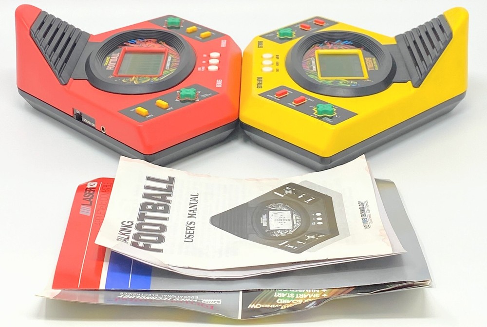 Electronic Handheld Play-By-Play Systems Duo Baseball + Football TESTED WORKING