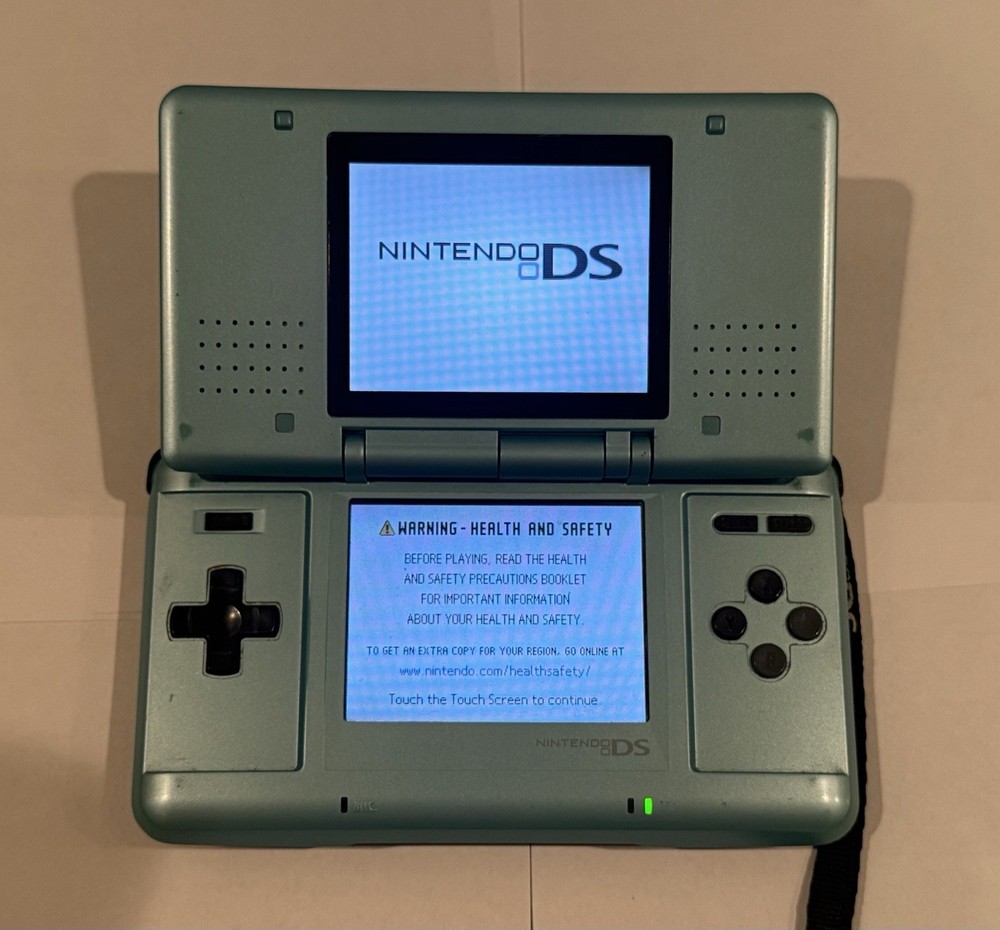 Nintendo DS Original System Console Sky Blue With Charger Works Great 2004 Read